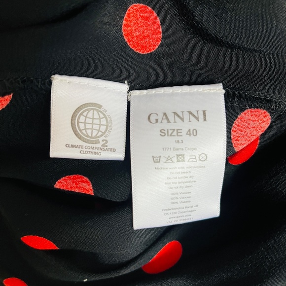 sweet polka dot springy GANNI dress - Picture 7 of 7